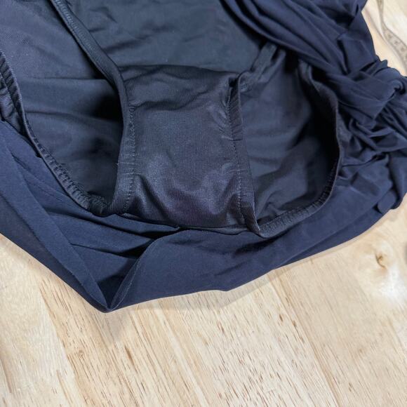 Magicsuit NWT Celine Solid One-Piece Swimdress Black Size 14 Optional Side TIe - Picture 11 of 14